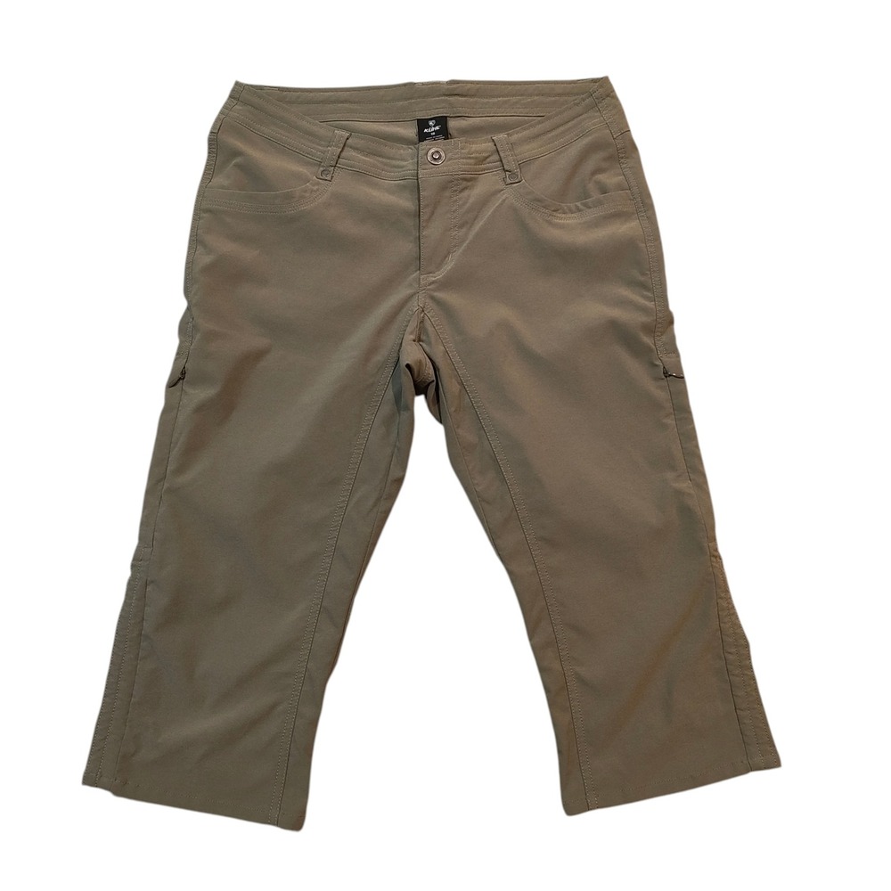 Kuhl Trekr Pull On Kapri Womens Olive Green Hiking Performance Pants Outdoor 10